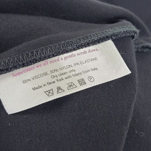 MM Lafleur The Greenpoint Pencil Straight Skirt Black Size 16 Front Slit Office - Picture 5 of 9